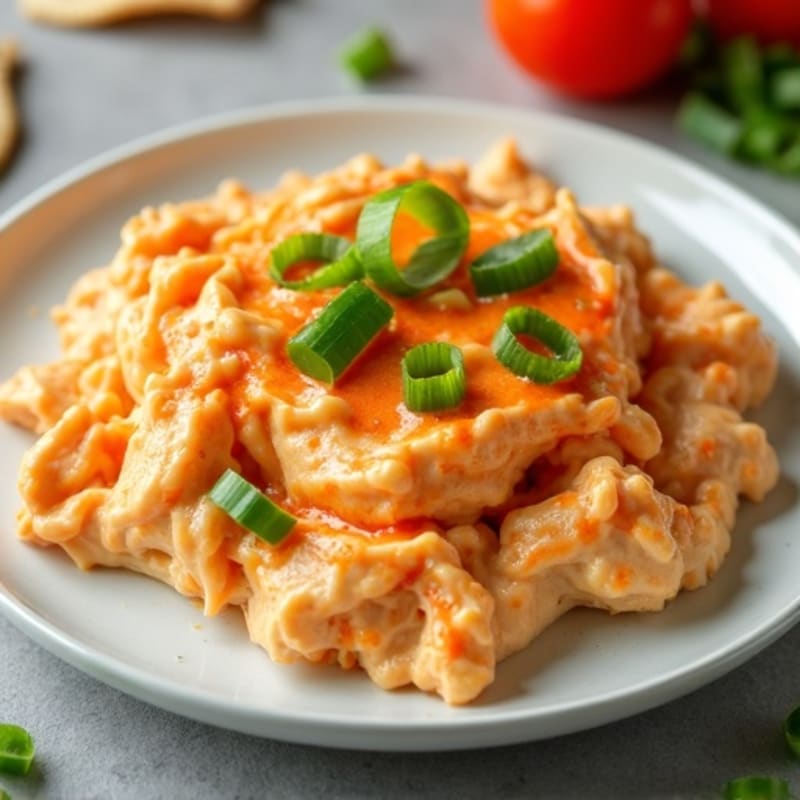 Lightened-Up Creamy Buffalo Chicken Dip