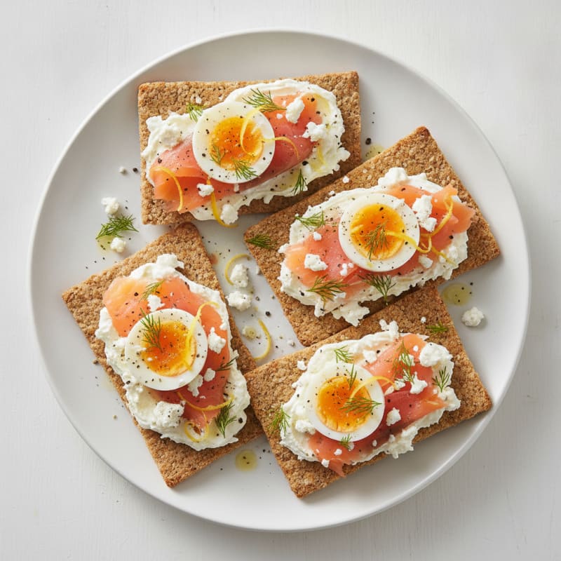 Salmon and Feta Savory Rusks