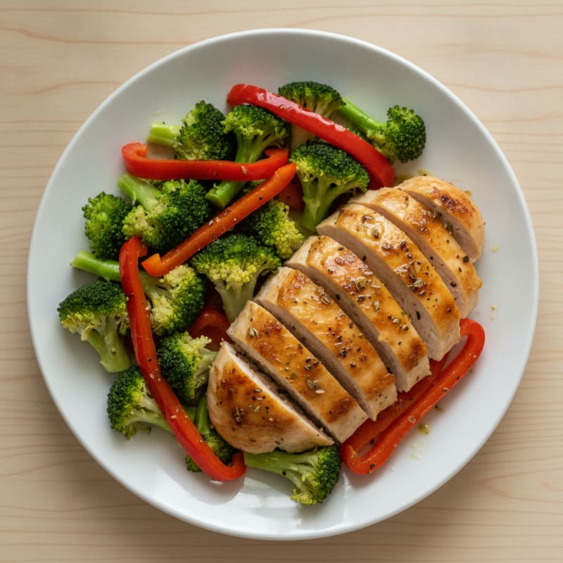 Lemon Herb Roasted Chicken and Veggies