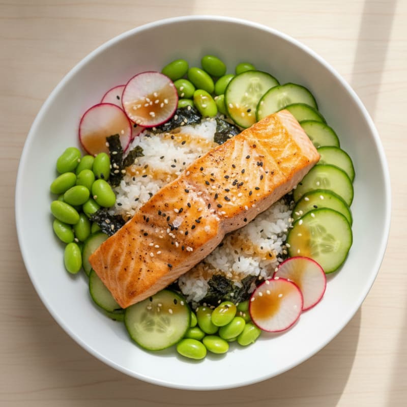 Salmon Sushi Rice Bowl