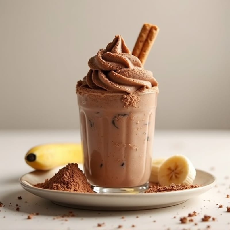 Protein-Packed Chocolate Almond Nice Cream