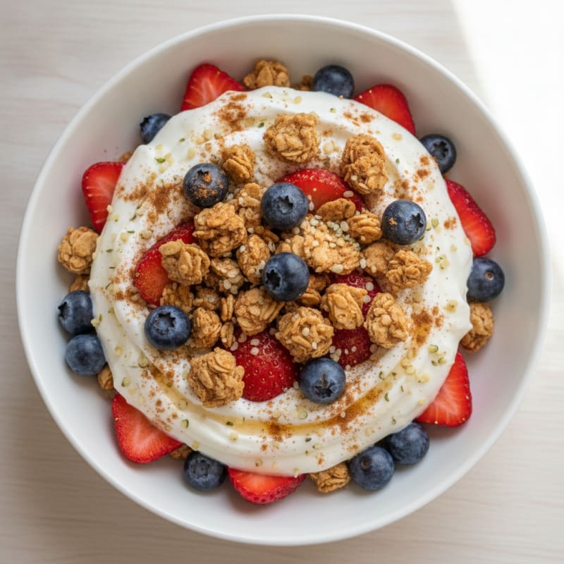 Berry Granola Greek Yogurt Parfait