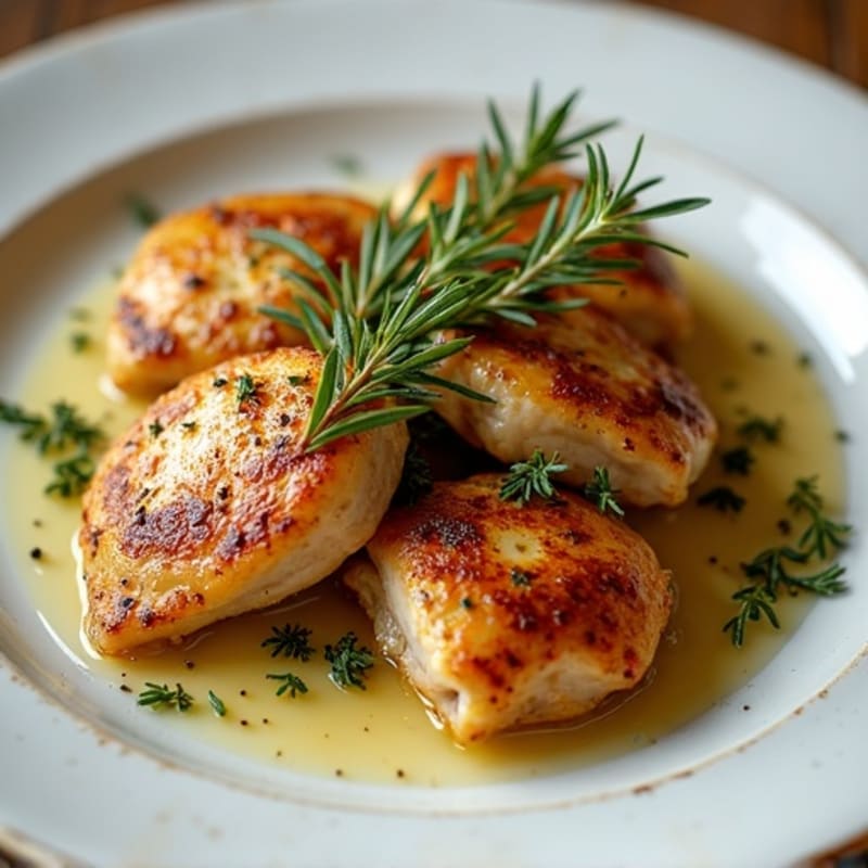 Garlic-Herb Pan Seared Chicken Hearts