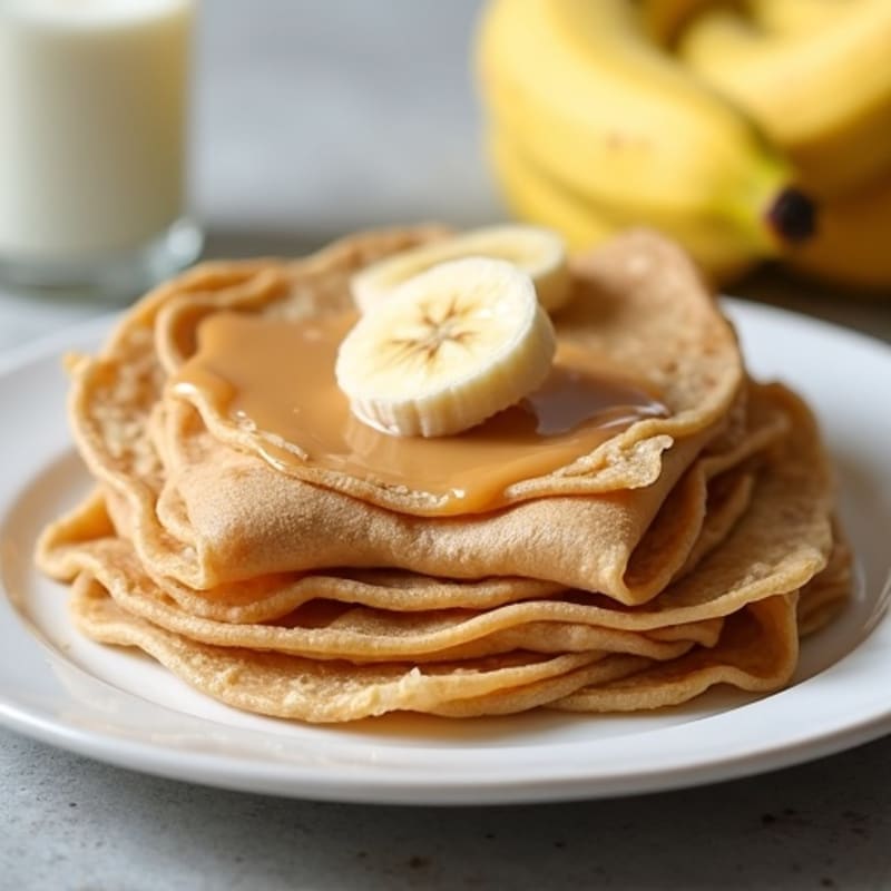 Protein-Packed Almond Butter Banana Crepes