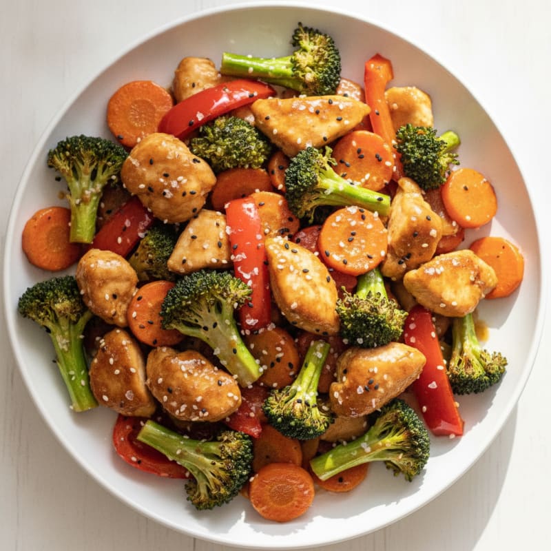 Teriyaki Chicken with Roasted Vegetables