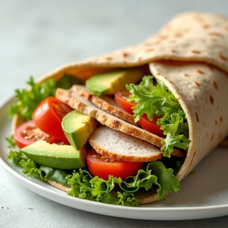 Fresh Turkey and Creamy Avocado Wrap