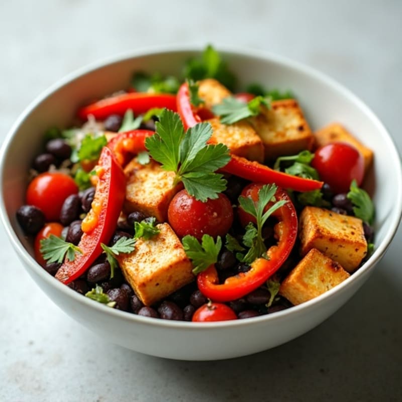 Spicy Lime Cilantro Bowl with Black Beans