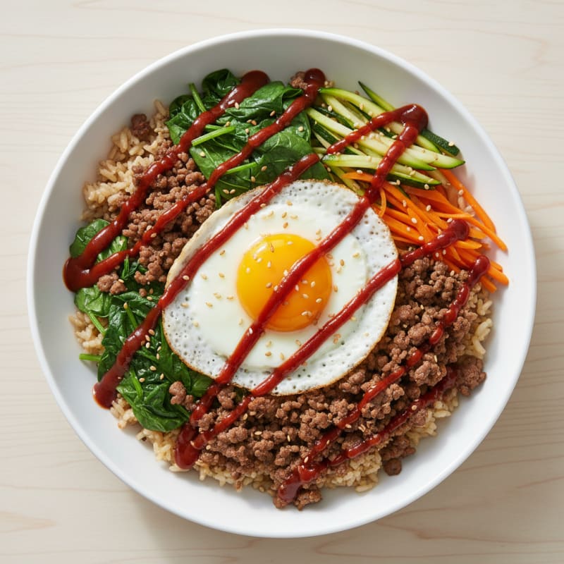 Korean Beef and Vegetable Rice Bowl