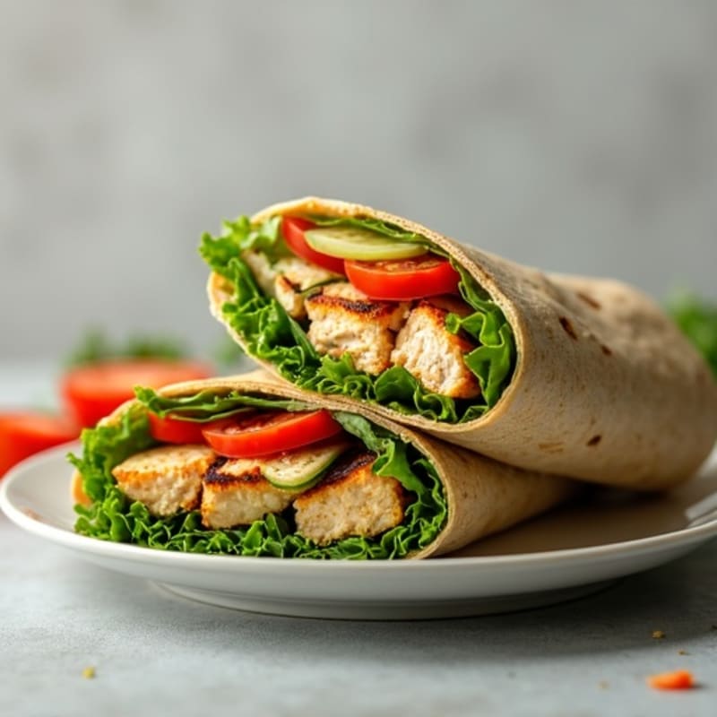 Grilled Chicken and Fresh Veggie Wrap