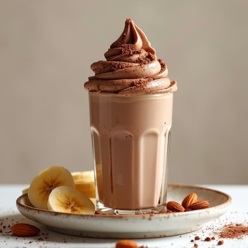 Protein-Rich Chocolate Almond Nice Cream