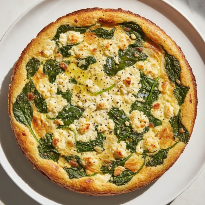 Cottage Cheese and Spinach Quiche