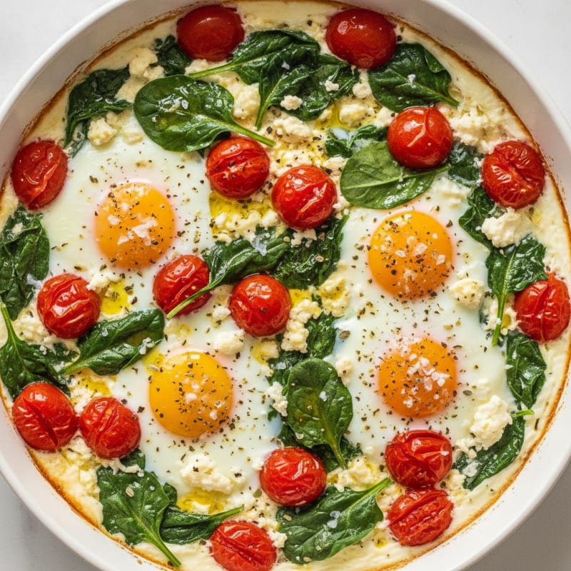 Baked Eggs with Roasted Tomatoes