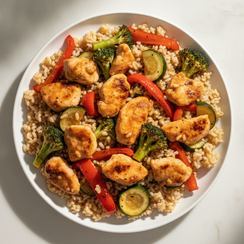 Clean Teriyaki Chicken with Roasted Vegetables