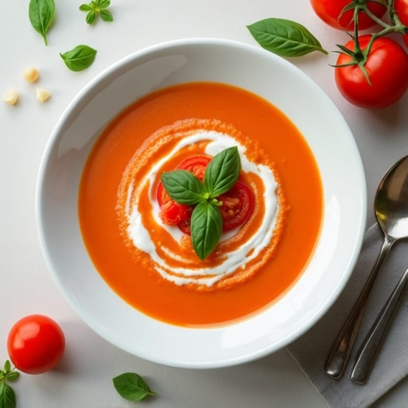Creamy Fresh Tomato Basil Soup