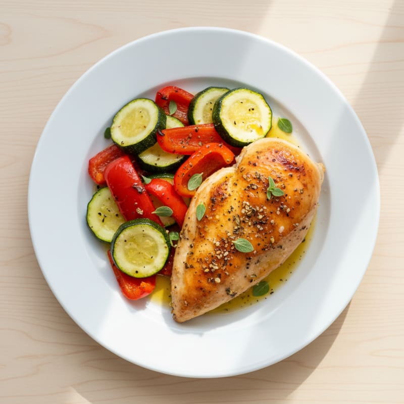 Herb-Roasted Chicken with Roasted Vegetables