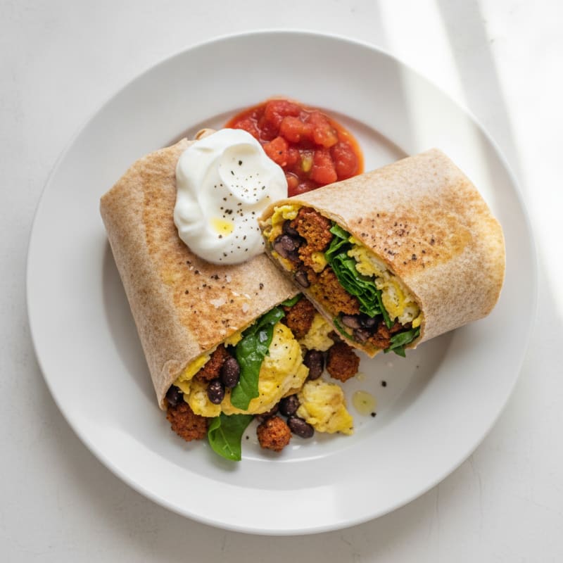 Hearty Chorizo and Egg Breakfast Burrito