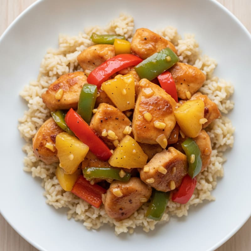 Sweet and Sour Chicken with Pineapple