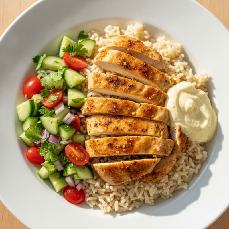 Chicken Shawarma Rice Bowl