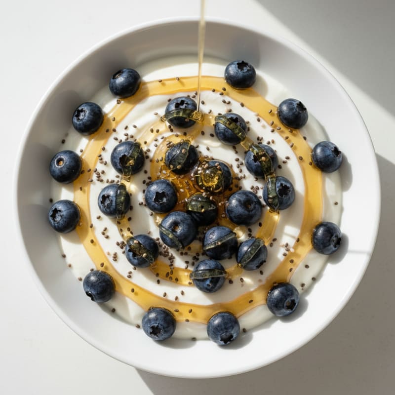 Greek Yogurt with Fresh Berries and Chia Seeds