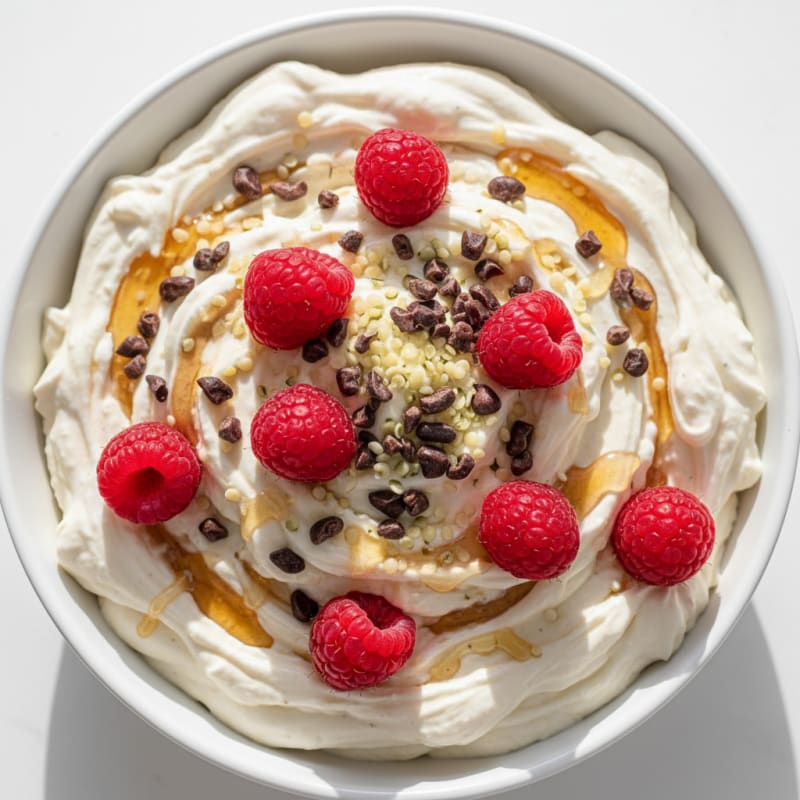 Silky Greek Yogurt Protein Mousse with Berries