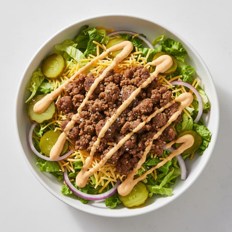 Big Mac Inspired Protein Bowl