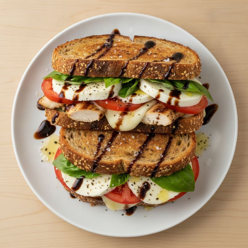 Grilled Caprese Chicken Sandwich