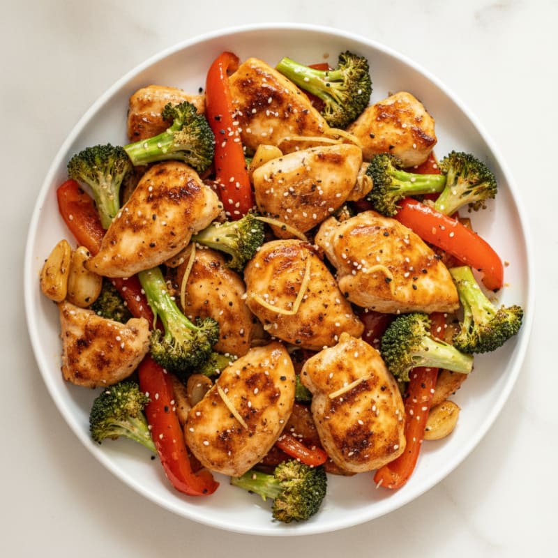 Sheet Pan Honey-Garlic Chicken and Veggies