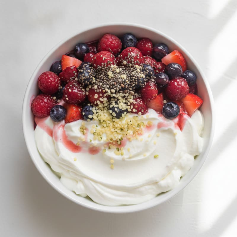 Creamy Greek Yogurt Protein Parfait with Mixed Berries