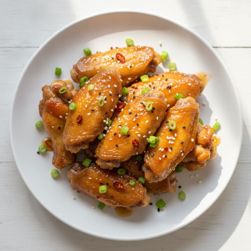 Honey-Garlic Glazed Chicken Wings