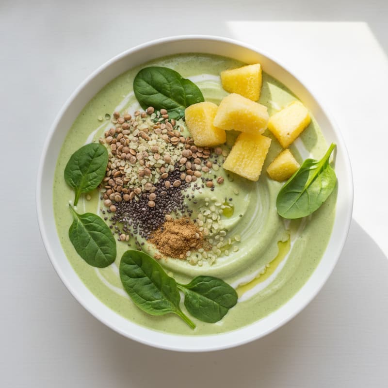 Pineapple Spinach Protein Power Shake