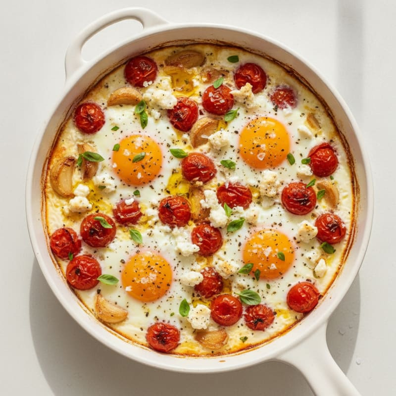 Baked Eggs with Roasted Tomatoes