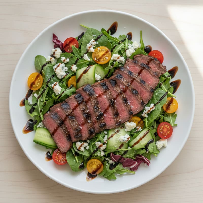 Grilled Steak and Blue Cheese Salad