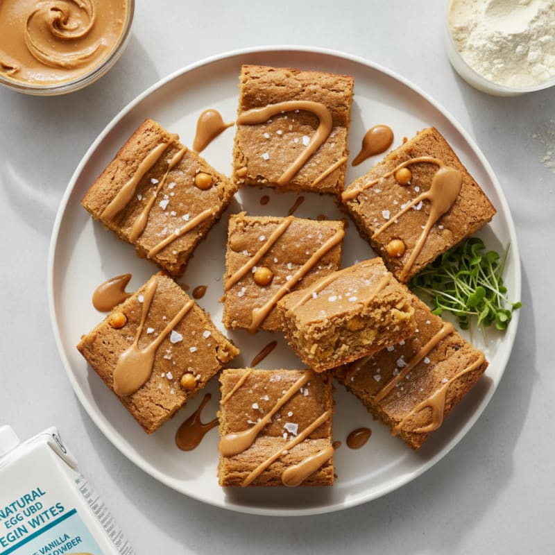 Peanut Butter Protein Blondies