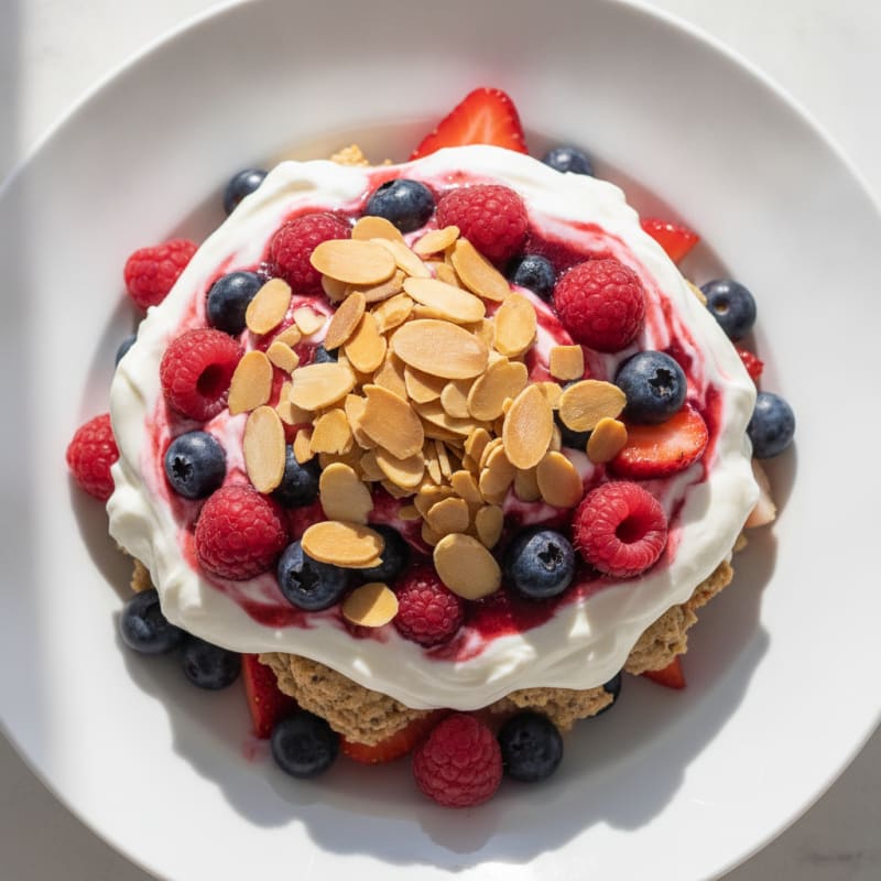 Creamy Greek Yogurt Protein Parfait with Mixed Berries