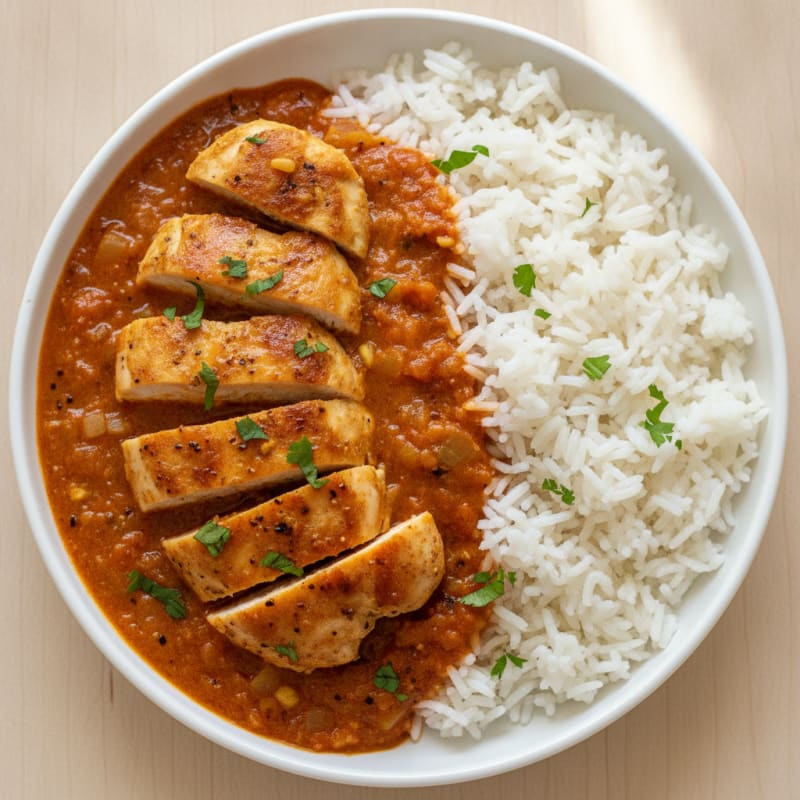 Spiced Butter Chicken with Basmati Rice