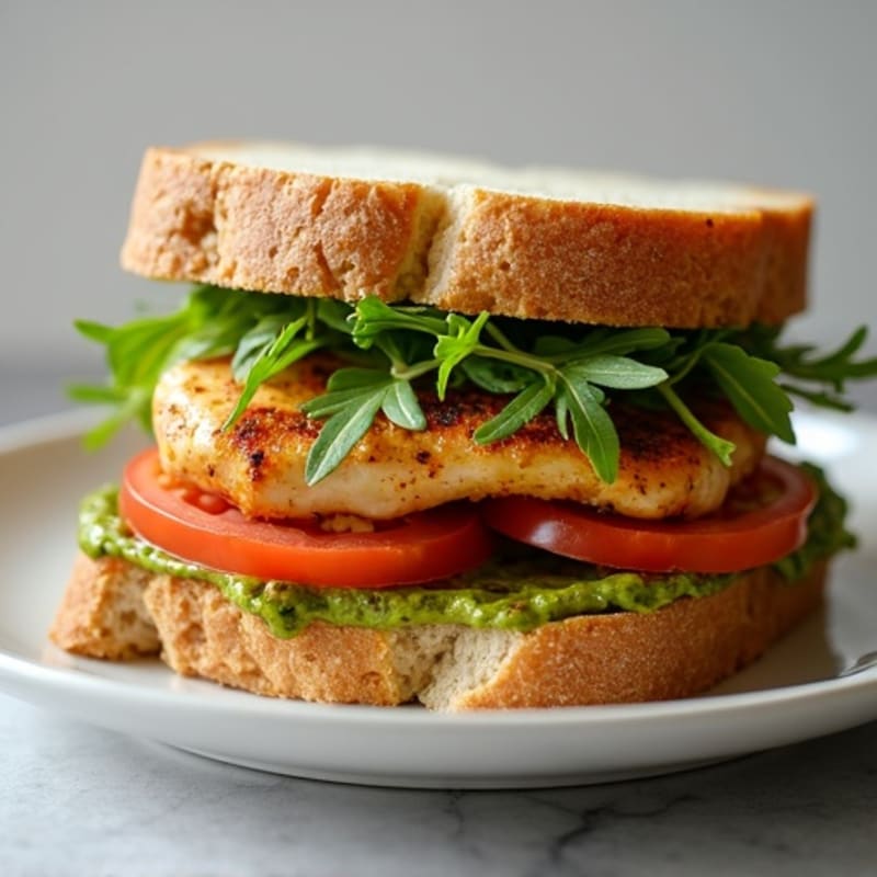 Grilled Pesto Chicken Sandwich