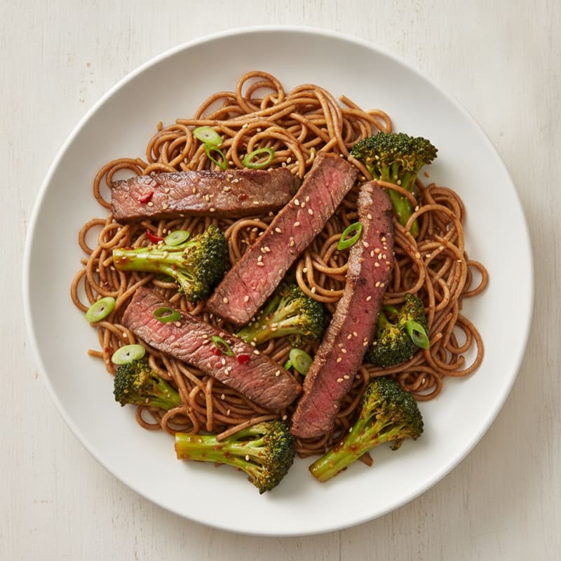 Gourmet Beef and Broccoli Soba Stir-Fry