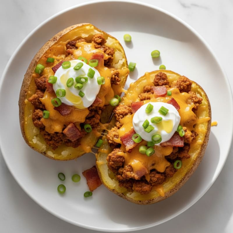 Bacon Cheddar Stuffed Potatoes