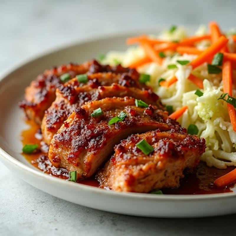 Slow Cooked Smoky Pulled Pork with Tangy Cabbage Slaw