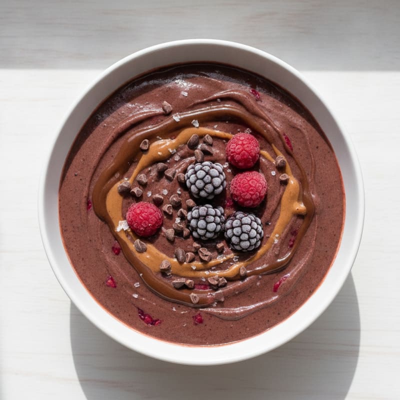 Chocolate Berry Protein Power Smoothie