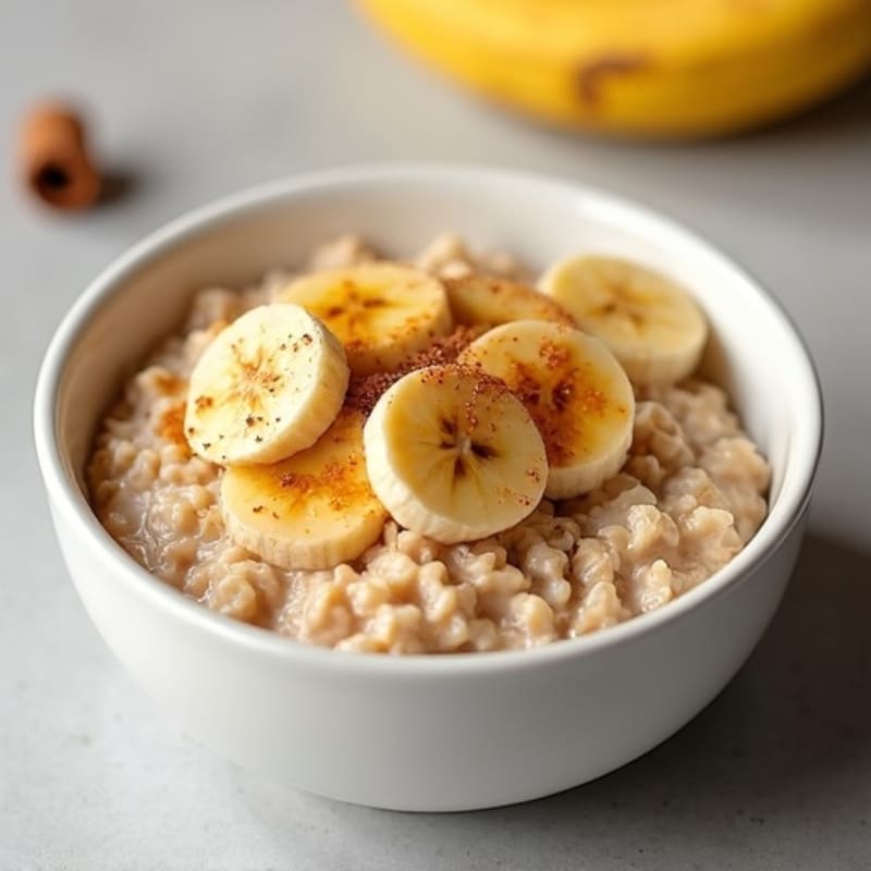 Creamy Caramelized Banana Protein Oats