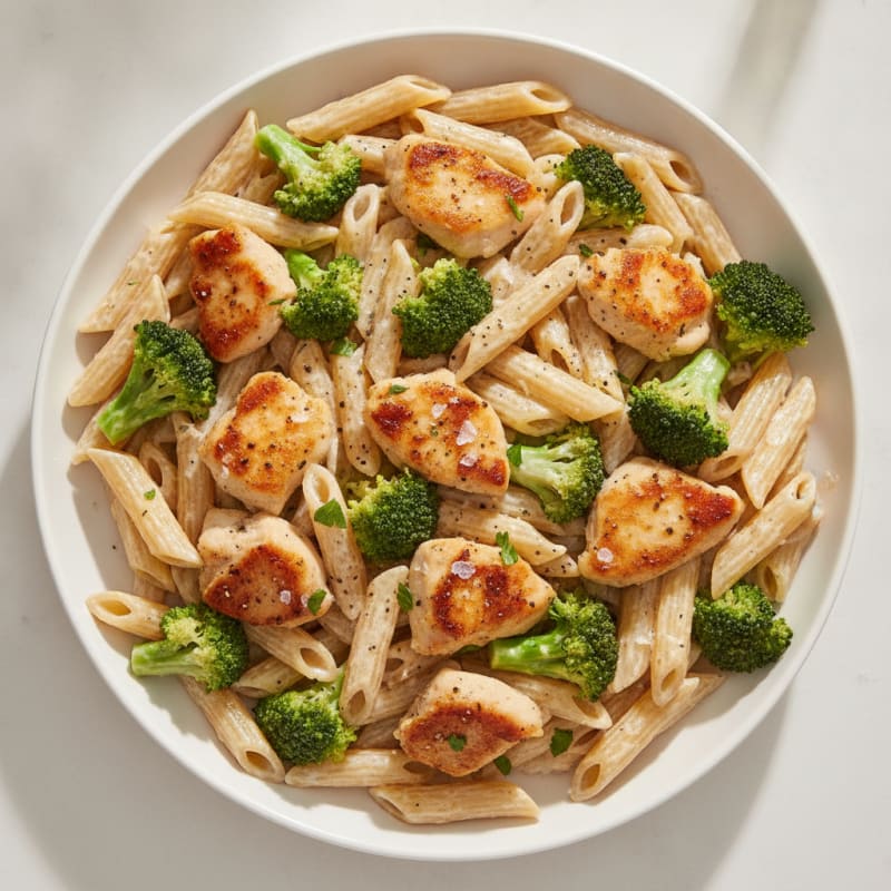 Garlic Parmesan Chicken Alfredo Pasta