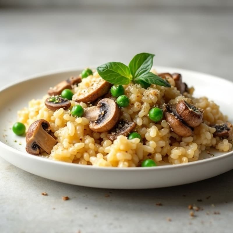 Healthy Creamy Mushroom Risotto