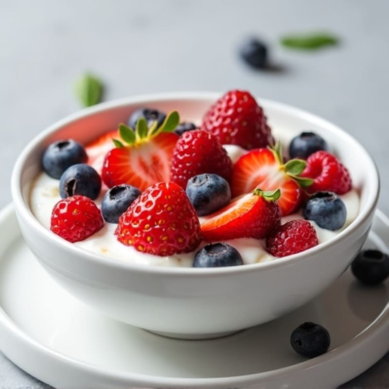Protein-Packed Greek Yogurt Bowl with Fresh Berries