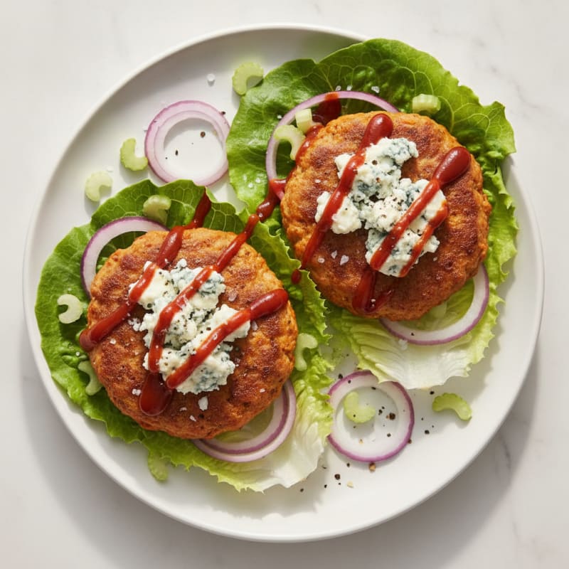 Buffalo Blue Cheese Burgers