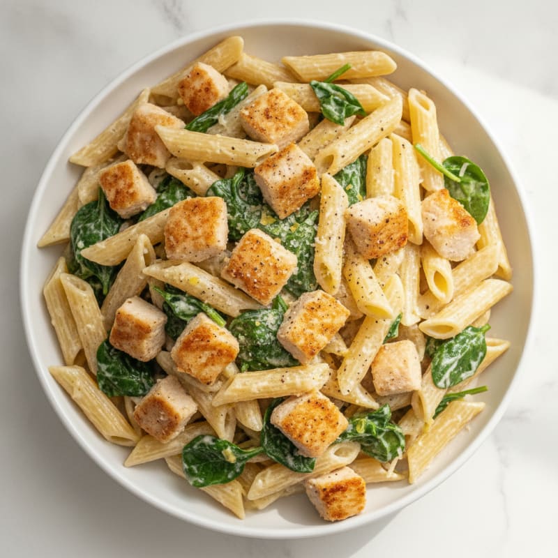 Creamy Garlic Chicken Alfredo Pasta