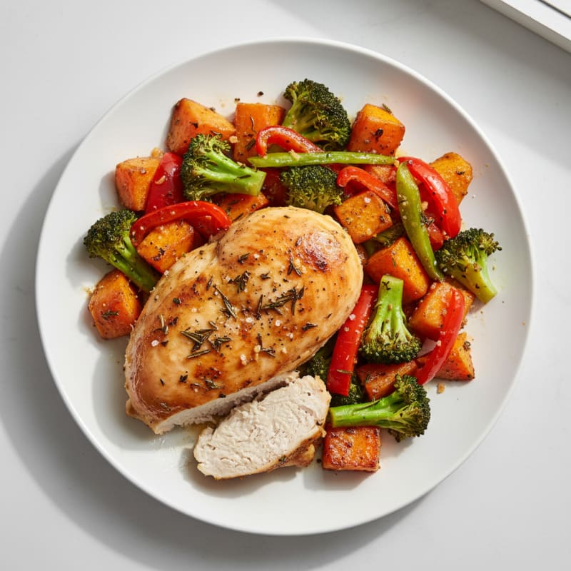 Garlic Herb Roasted Chicken with Vegetables