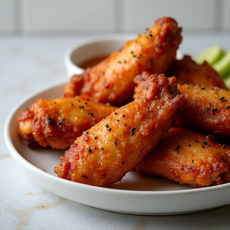 Crispy Baked Hot Honey BBQ Wings