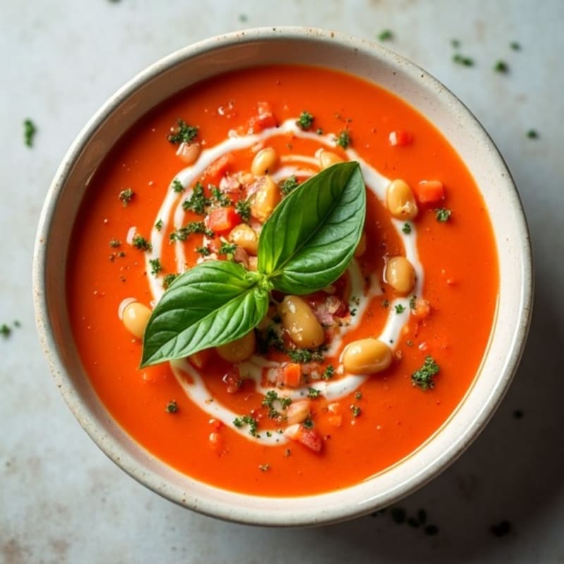 Creamy Roasted Tomato Basil Soup