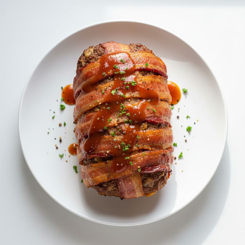 Smoky BBQ Bacon-Wrapped Meatloaf